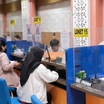 Loket layanan pertanahan.

