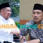 Kolase foto Bupati Gresik, Fandi Akhmad Yani, dan Ketua DPRD Gresik, Much Abdul Qodir. By: SYUHUD/BANGSAONLINE