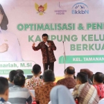 Asisten Pemerintahan dan Kesra Pemkot Kediri, Mandung Sulaksono, saat memberi sambutan. Foto: Ist