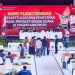 Suasana rapat rekapitulasi di Gedung Bagawanta Bhari. foto: ist.