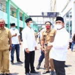 Wali Kota Pasuruan Saifullah Yusuf dengan Wawali Pasuruan Adi Wibowo saat sidak ke Mall Poncol di Jalan Wachid Hasjim Kota Pasuruan, Senin (8/03/2021).