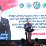 Menko IPK saat memberi sambutan.