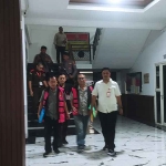 Para tersangka dugaan kasus korupsi Rusunawa Tambaksawah, Sidoarjo.