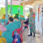 Pelaksanaan vaksinasi di Desa Sidomakmur yang dipantau oleh anggota Babinsa dan Bhabinkamtibmas desa setempat.