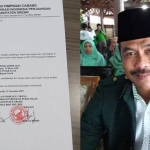 Surat pengantar dari DPC PDIP Gresik ke DPP untuk pendaftaran Moh. Qosim sebagai bakal cabup Gresik 2020.