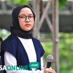 Nissa saat tampil di Bojonegoro.