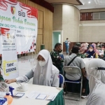Pelaksanaan vaksinasi oleh PT Semen Indonesia (Persero) Tbk (SIG) Pabrik Tuban dengan menggandeng Korem 082/CPYJ dan Kodim 0811/Tuban.