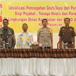Pembukaan sosialisasi Pencegahan Gratifikasi dan Pungli di Dinkes dan RSUD oleh Inspektorat Kota Pasuruan.