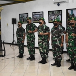 Suasana penerimaan warga baru Korem 084/BJ.