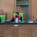 Sidang kasus pemerkosaan santri oleh oknum kiai digelar secara virtual di Pengadilan Negeri Bangkalan, Senin (24/5/2021).