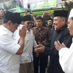 Prabowo saat mengunjungi Ponpes Sunan Drajat.