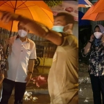 Wali Kota Mojokerto Ika Puspitasari bersama sejumlah OPD saat memantau langsung lokasi pohon tumbang.