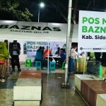 Posko Baznas Sidoarjo untuk pemudik. Foto: Ist