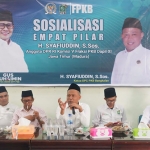 Anggota Komisi V DPR RI, Syafiuddin, saat memberi sambutan di Sosialisasi 4 Pilar.