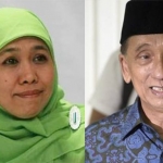 Kolase Gubernur Jatim Khofifah dan Eks Bupati Bangkalan Fuad Amin Imron.