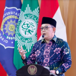Pj Gubernur Adhy Karyono saat menghadiri kajian Ramadhan 1445 H PW Muhammadiyah Jawa Timur di Universitas Muhammadiyah Sidoarjo
