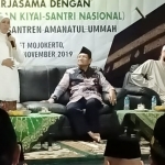 Gubernur Jawa Timur Khofifah Indar Parawansa saat membuka Sertifikasi Pembimbing Haji di Institut KH. Abdul Chalim Pacet Mojokerto, Jawa Timur, pada Rabu (6/11/2019). foto: bangsaonline.com