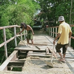 Jembatan di Desa Daleman yang akan dibangun BNPB. Foto: MUTAMMIM/BANGSAONLINE