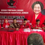 DPC PDIP Jember saat menggelar Rakorcab pemenangan Pilkada 2020.