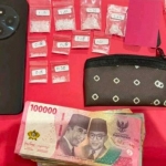 Barang bukti yang diamankan Satresnarkoba Polres Pasuruan.
