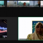 Rapat koordinasi evaluasi dan monitoring pelayanan Adminduk All In Kelurahan melalui Zoom. (Ist). 
