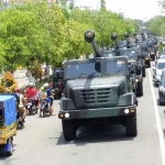  Pemanasan dilakukan untuk Meriam Caesar dengan berjalan sejauh 20 km.