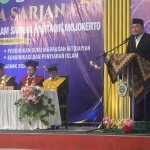 Ketua KPU RI Mochammad Afifuddin hadiri wisuda ke-5 Staisam Mojokerto, Minggu (6/7/2025). Foto: Ist.