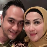 Venna Melinda bersama suami yang dilaporkan ke Polda Jatim.