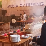 Suasana Media Gathering dan Launching All You Can Eat BBQ Dinner di Wilwatikta Restaurant Aston Mojokerto. Foto: ROCHMAT ARIS/ BANGSAONLINE