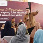 Bupati Kediri, Hanindhito Himawan Pramana, saat memberi sambutan. Foto: Ist