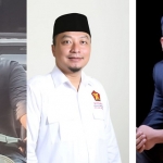 M Syahrul Munir (kiri ke kanan), Asluchul Alif dan Fandi Akhmad Yani. FOTO: ist.