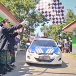 KPU Kabupaten Pasuruan memulai kirab pataka sosialisasi pemilu 2024.