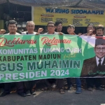 Para Ojol kabupaten Madiun mendeklarasikan dukungannya terhadap Gus Muhaimin untuk lanjut maju menjadi Capres 2024.