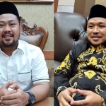 Bupati Gresik Gus Yani dan Ketua DPRD Abdul Qodir. foto: SYUHUD/ BANGSAONLINE