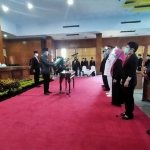 Mutasi di Gedung Serba Guna (GSG) Pemkab Pasuruan, Jumat (13/11/2020).