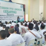 Wakil Ketua DPRD Lamongan, Abdul Ghofur saat memberi sambutan. 