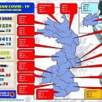 Peta sebaran Covid-19 di Gresik.