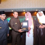 Wali Kota Malang HM Anton serta jajaran Forpimda Kota Malang menerima Dr Sulaiman bin Abdullah Aba alKhail, Rektor UIIMBS, di ruang sidang Balai Kota, Selasa (11/04).