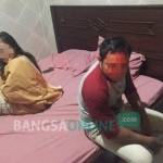 MJ dan LPS saat digerebek di hotel Bintang. foto: SUWANDI/ BANGSAONLINE