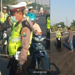 Satlantas Polres Bangkalan melaksanakan opeasi patuh di depan Pos A. Yani dan di pertigaan Tangkel, Burneh.
