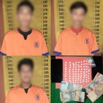 Sejumlah tersangka dan barang bukti yang diamankan Unit Reskrim Polsek Kalipuro.