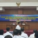 Suasana Diklat Tata Kelola Pembangunan dan Pelayanan Publik yang dilaksanakan di Bandiklat Provinsi Jawa Timur.