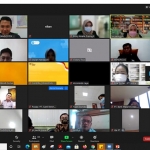 Kegiatan virtual bersama beberapa perwakilan perusahaan. (foto: ist)