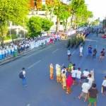 Suasana saat perobekan bendera di Hotel Yamato (Mojopahit)