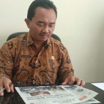 Kasi PJJ UPT PJJ Dinas PU dan Binamarga Pemprov Jatim wilayah Pacitan, Budi Harisantoso.  foto: YUNIARDI S/ BANGSAONLINE