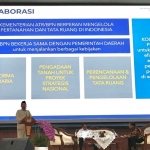 Menteri ATR/BPN saat memberi sambutan.