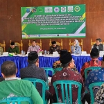 Pembukaan pembekalan mahasiswa KKN UINSA di Kecamatan Krejengan. Foto: ANDI SIRAJUDIN/ BANGSAONLINE