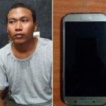 Supriyadi diamankan beserta barang bukti Hp.