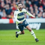 Bernardo Silva cetak gol pembuka City atas Nottingham pada pekan ke-24 Liga Inggris. 