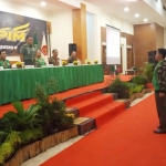 Kursus Banser Pimpinan (Susbanpim) yang digelar di Taman Candra Wilwatikta, Desa Gedang, Kecamatan Pandaan, Kabupaten Pasuruan, Rabu (27/2).